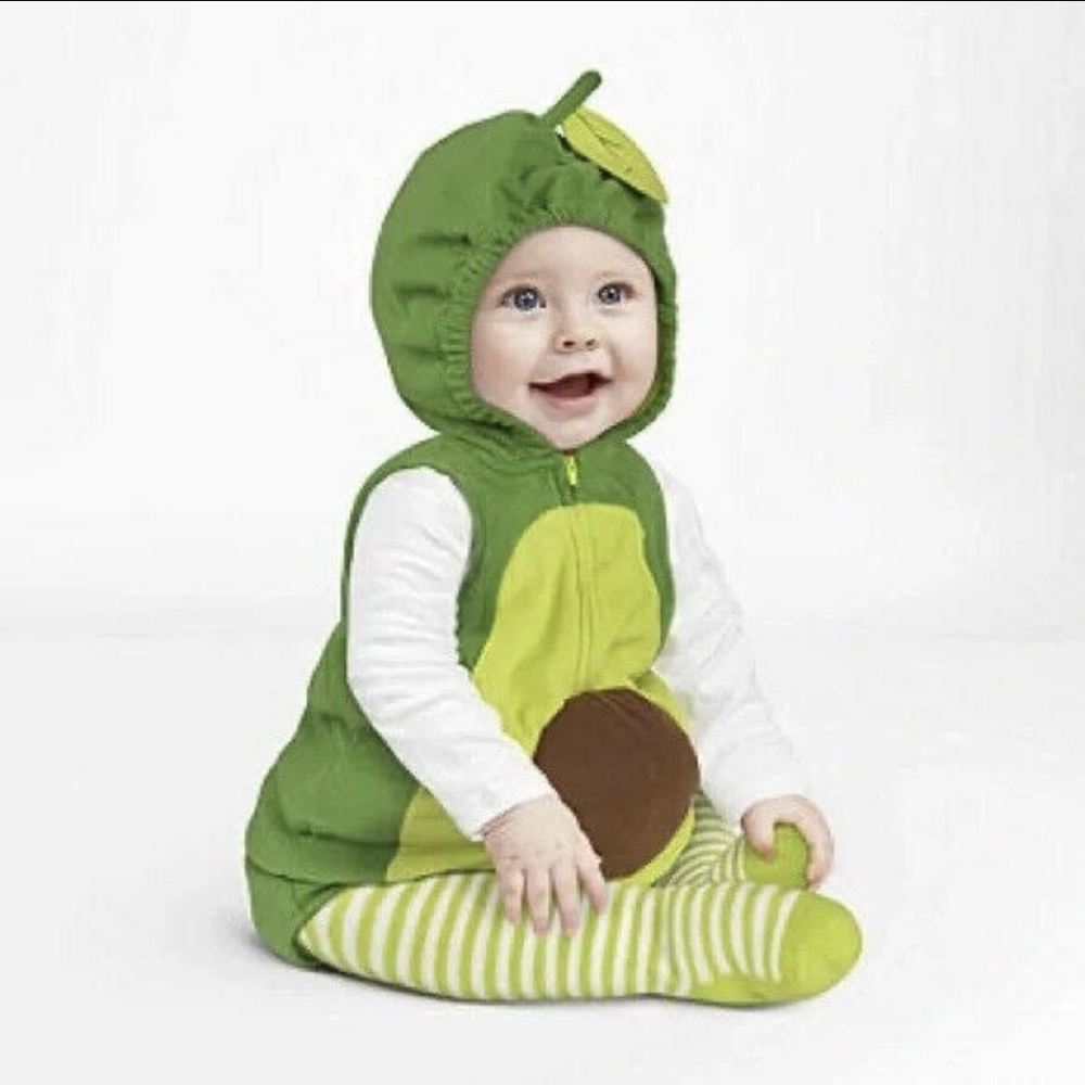 Carters avocado costume. 12m. Like new.